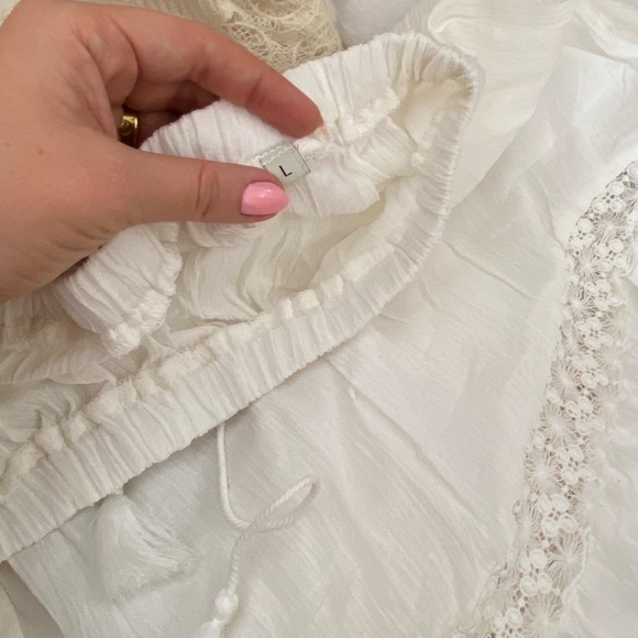 🚫 SOLD on Mercari 🚫 Spell White Flowy Skirt - Picture 7 of 8